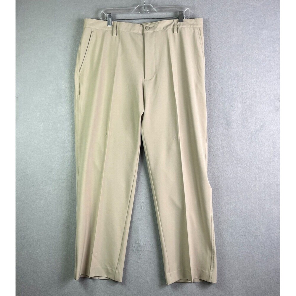 FOOTJOY  Chino Golf Pants Mens 38 x 30 Khaki Tan Performance Tapered Leg Stretch